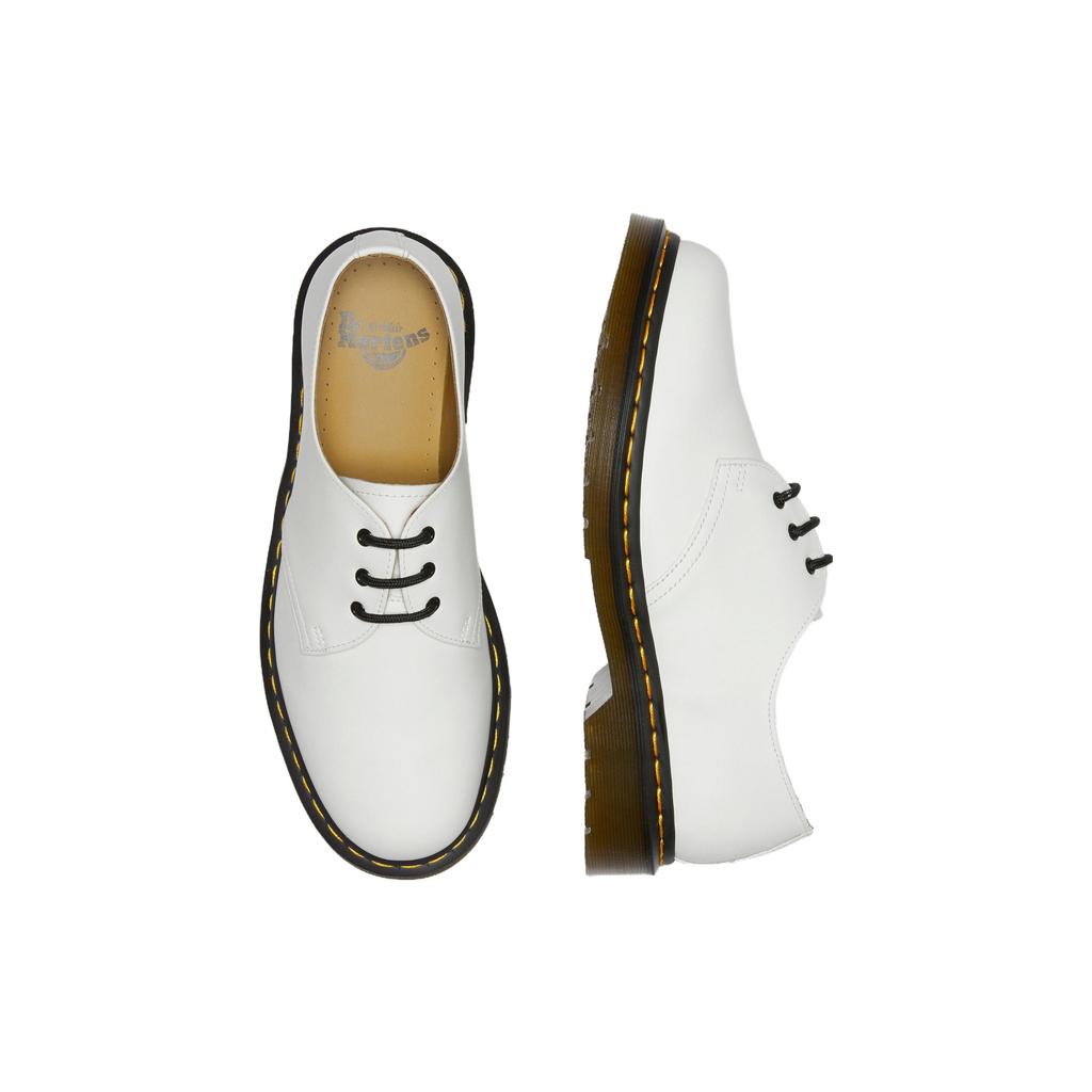 Доктор. Martens 1461 Кожаные Минималистичные Повседневные Ботинки Ботинки Унисекс Белые 26226100