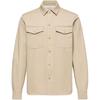 Moncler SS26 Cotton Blend Gabardine Long Sleeve Shirt With Pocket And Button Men shirts L10912F00055598QH21L