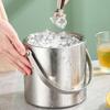 1.4/2/3 л Изолированное Ведро для льда из нержавеющей стали Охлаждающий контейнер для пива Шампанское