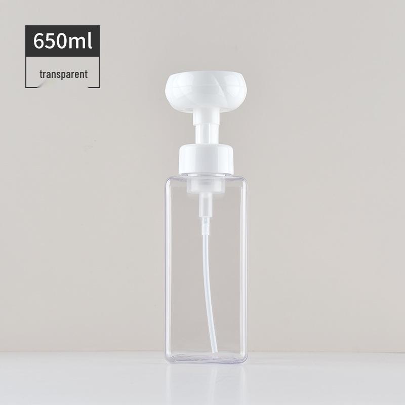 Square PETG Foaming Pump Bottle for Hand Sanitizer or Cosmetics (250ml, 450ml, 650ml)