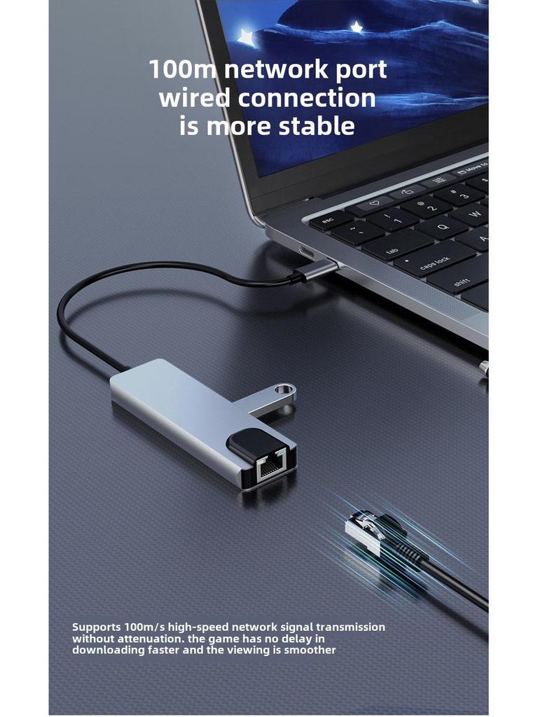 Концентратор USB-C Five-in-One для MacBook — многофункциональная док-станция расширения