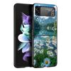 Милый арт красивый инди ярко-розовый Чехол для телефона Samsung Galaxy Z Flip3 Flip4 Flip5 ПК-оболочка для Z Flip 3 4 5 Жесткая складная крышка
