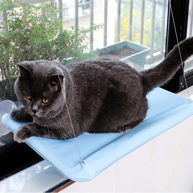 Четыре сезона Лежанка для питомца Присоска Гамак для кошки Подвесной гамак для кошки на подоконник Съемная и моющаяся лежанка для кошки
