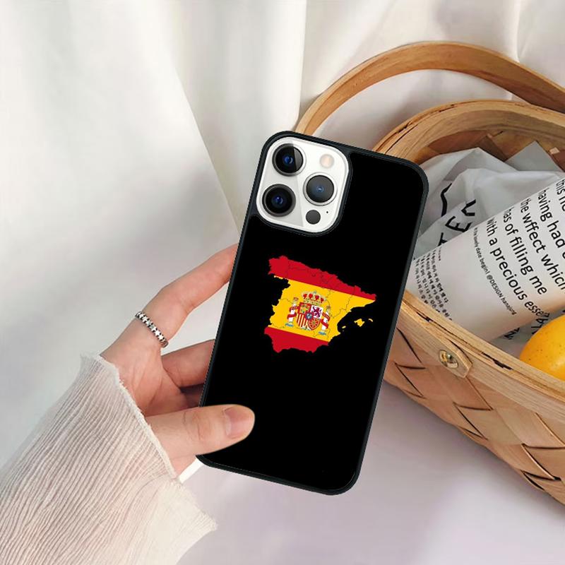 Чехол для телефона с флагом Испании для iPhone 17 Air 16 15 14 11 12 13 Pro MAX Plus coque Чехол Оболочка