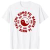 Новая мужская футболка KUNG FU Tai Chi Оверсайз с принтом Повседневная футболка Повседневная с коротким рукавом Винтажная футболка для пар
