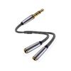 Y Splitter 3.5mm Audio Cable 1 Male To 2 Female Extension Cable for Earphone Headset Headphone MP3 MP4 Stereo Plug Adapter Jack 4