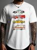 Unisex Cotton Tee Emergency Car Police Fire Ambulance Graphic Short Sleeve Crew Neck Casual Street T Shirt For Rescuers Summer Tops