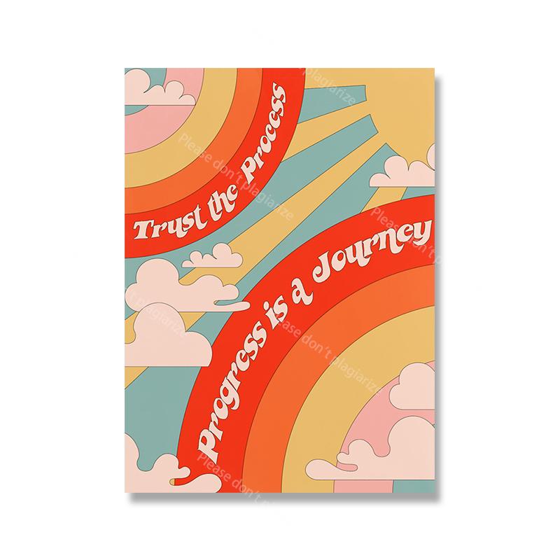 Cartoon Abstract Colorful Poster Childish Cute Art Quote Canvas Print Nursery Wall Mural Painting Picture Living Room Home Decor
