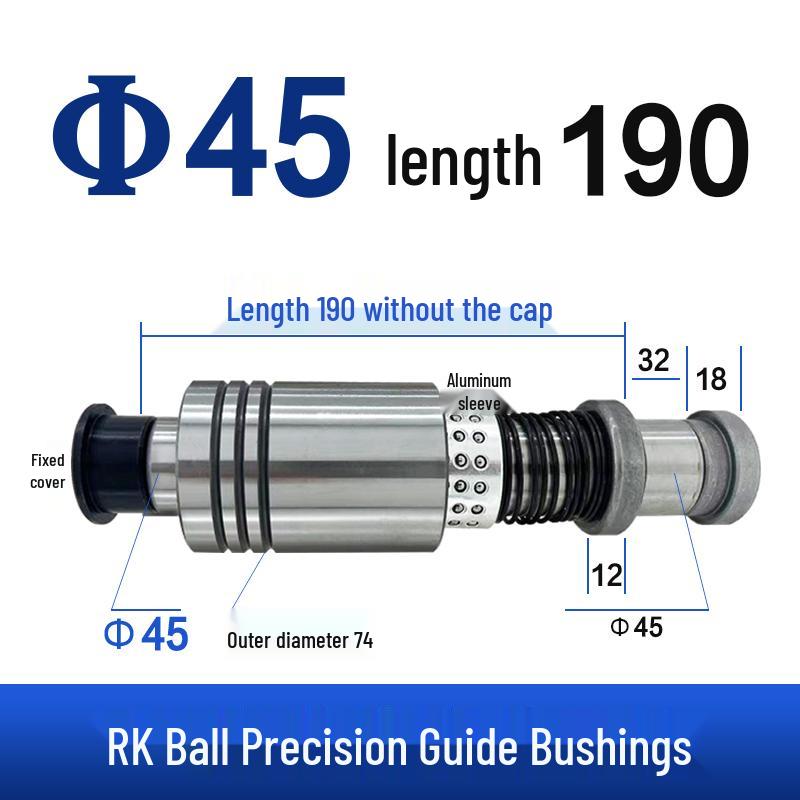 Replacement Disc Mill Mold Accessories - Cross Roller Rolling Rubber Sleeve & Outer Guide Post Bushing Set
