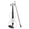 4/4 Wood Maple Electric Violin Fiddle Stringed Instrument with Ebony Fittings Cable Headphone Case