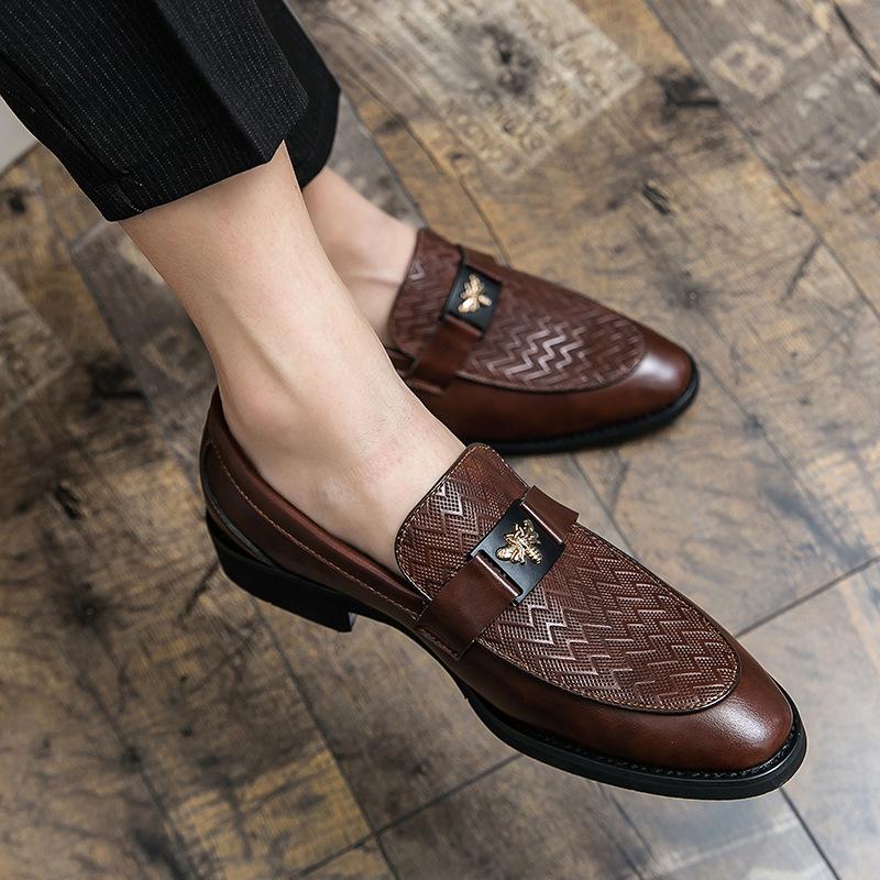 Летние популярные парикмахерские кожаные туфли Британские туфли черные business casual туфли внутреннее увеличение роста
