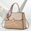 Casual Fashion Pu Bag For Women With Contrast Stitching And Spacious Storage