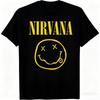 Новая Мужская Футболка Рок-Группы Nirvana Хип-Хоп Стиль Мужская и Женская Оверсайз Y2K Футболка Повседневная Свободная Уличная Унисекс Одежда