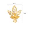 Gold Leaf Flower Connectors Iron Filigree Wraps Diy Scrapbook Home Decor Embellishments Metal Crafts