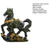 Horse Tea Pet Sculpture Resin Color-Changing Horse Ornament High Temperatures Money Symbol Base Home Decor for Tea Ceremony Wealth Display