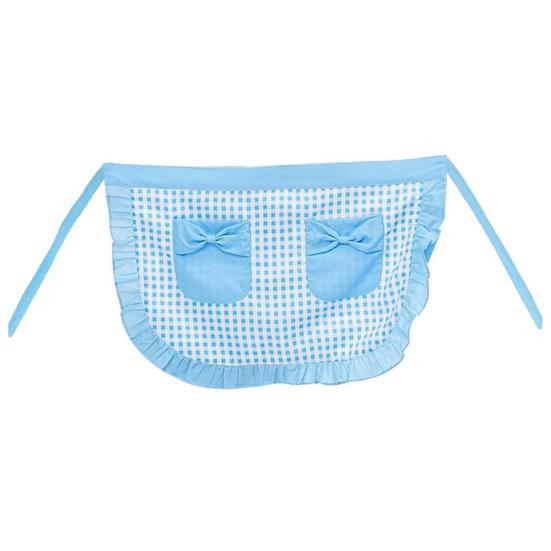 Кухонный фартук Yousheng с двойными карманами, отделанный оборками полуфартук с регулируемыми завязками, фартук для кондитерской промышленности в западном стиле