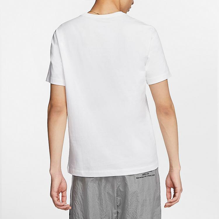 Nike Спортивная футболка с коротким рукавом и принтом «Дельфин, закат, пейзажи», мужские топы, белые CT6591-100