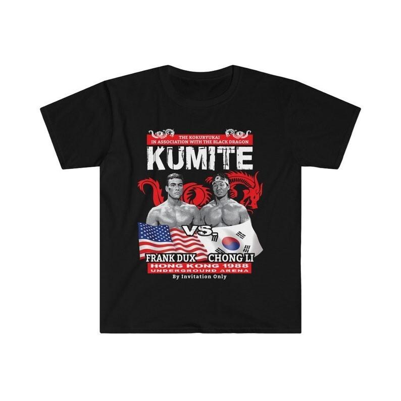 Frank Dux vs Chong Li Kumite Bloodsport Movie Softstyle T-Shirt Unisex Tee