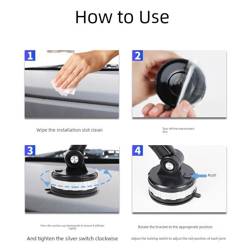 Japanese Mobile Phone Car Mount with Suction Cup for Dashboard, Suitable for Trucks, Navigation Fixed Support Stand, New Model