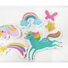 30 Stickers - EVA Foam - Unicorns - Glitter