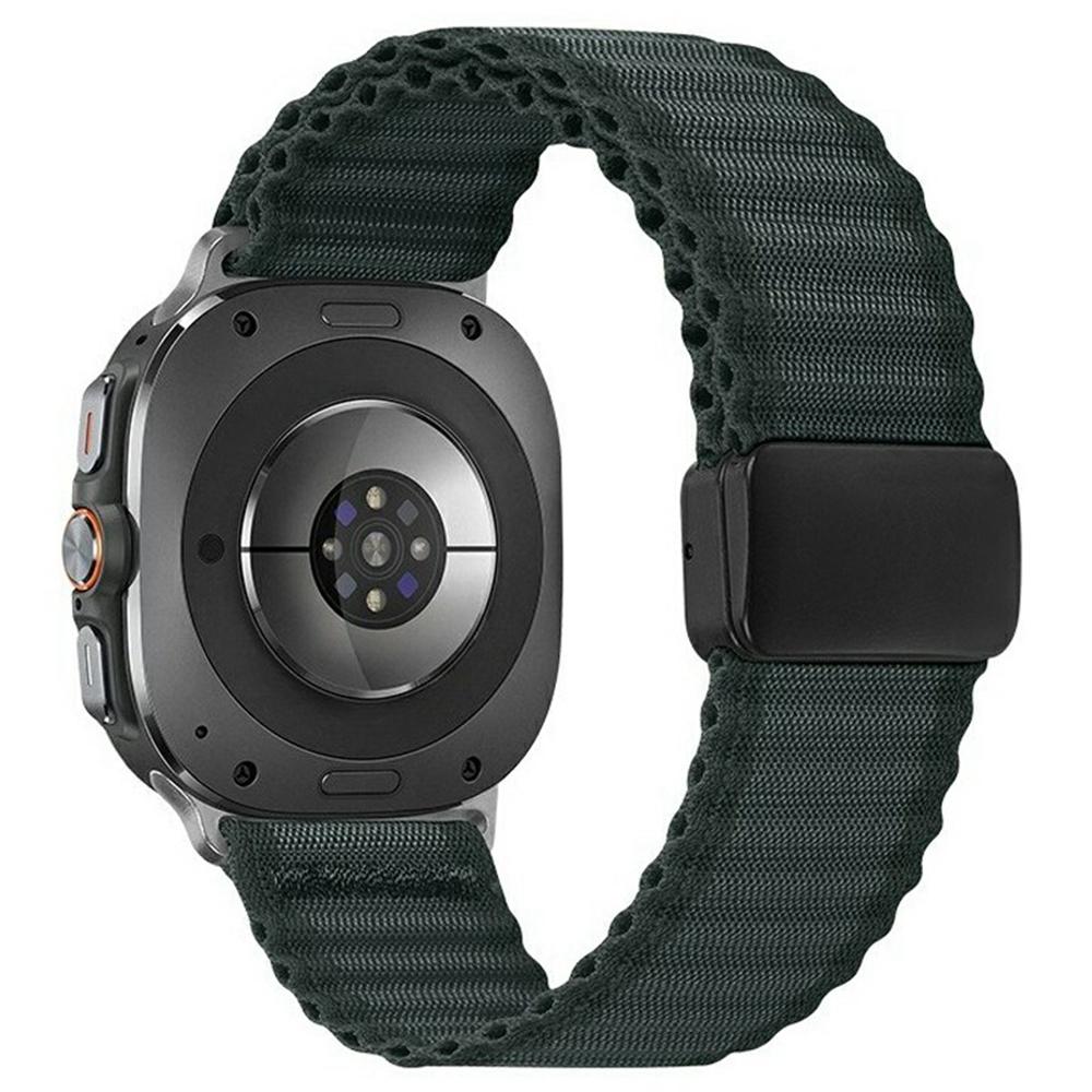 Для Samsung Galaxy Watch Ultra (2025) 47 мм / Ultra 47 мм Ремешок для часов Магнитная застежка Широкий Волнистый узор Нейлоновый ремешок на запястье