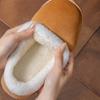 Couple Cotton Slippers Women's Home Autumn and Winter Confinement Shoes Fleece Warm Indoor Non-slip Plush Cotton Slippers Men