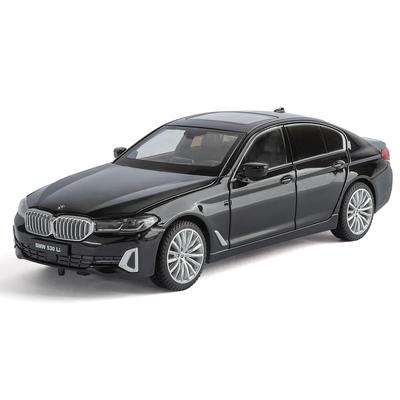 1/24 BMW 5 Series 530i 530LI Сплав Модель Роскошного Автомобиля Литой Металлический Транспорт Модель Автомобиля Высокая Симуляция Звук и Свет Детская Игрушка Подарок