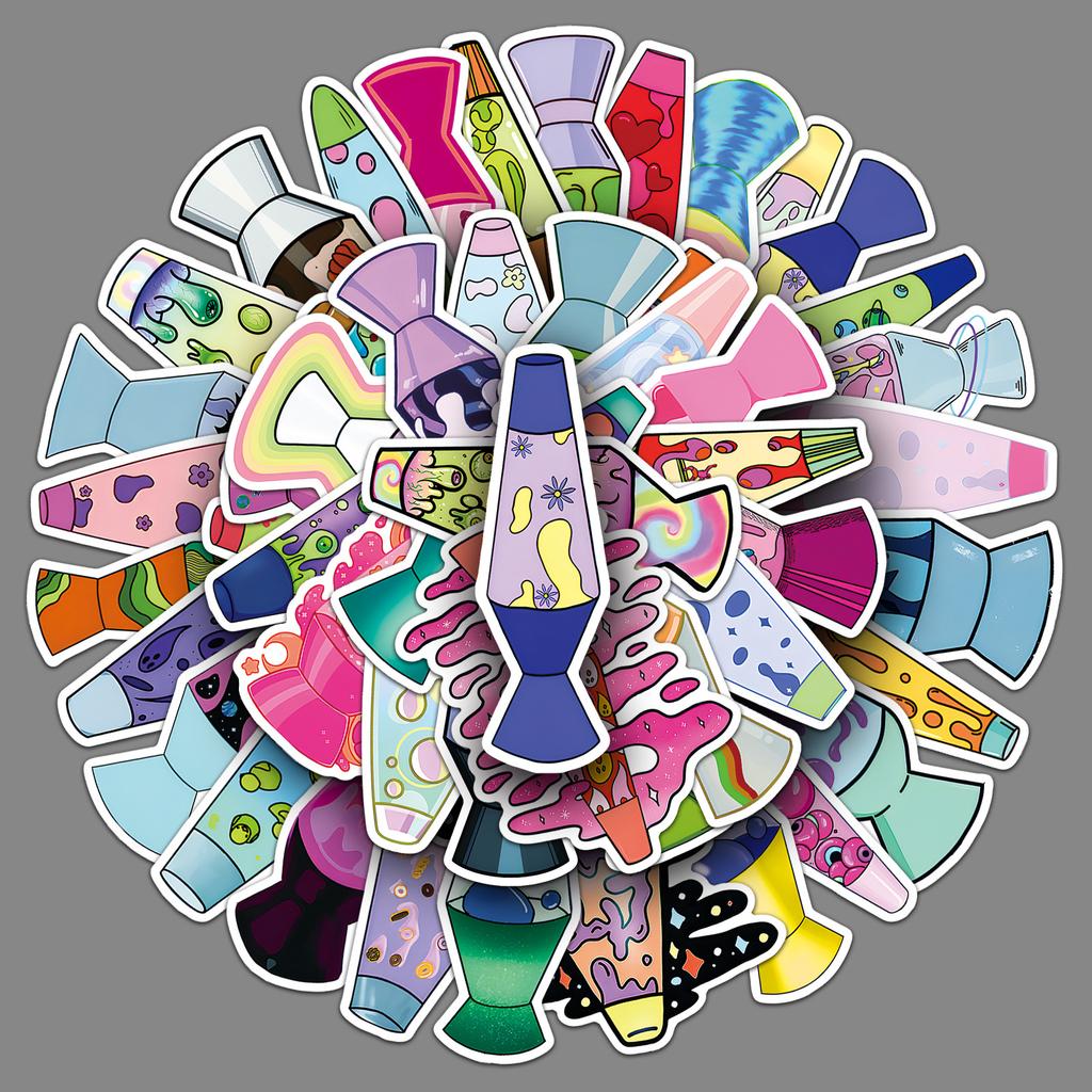 50 Наклеек Граффити Лава-Лампа Индивидуальность Тренд Крутые Игровые Декоративные Чехол для Мобильного Телефона Водяной Стакан Наклейки для Скейтборда