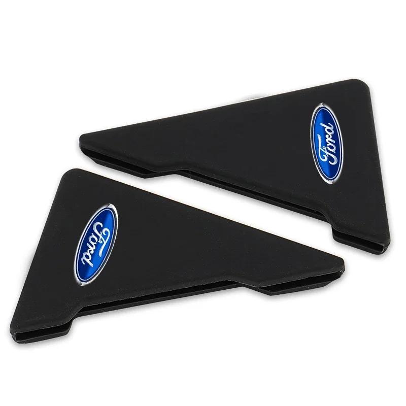 Car Sticker Hot For Ford 2PCS Silicone Car Door Corner Cover Bumper Crash Scratch Protector For Ford Fiesta EcoSport Ranger Mond