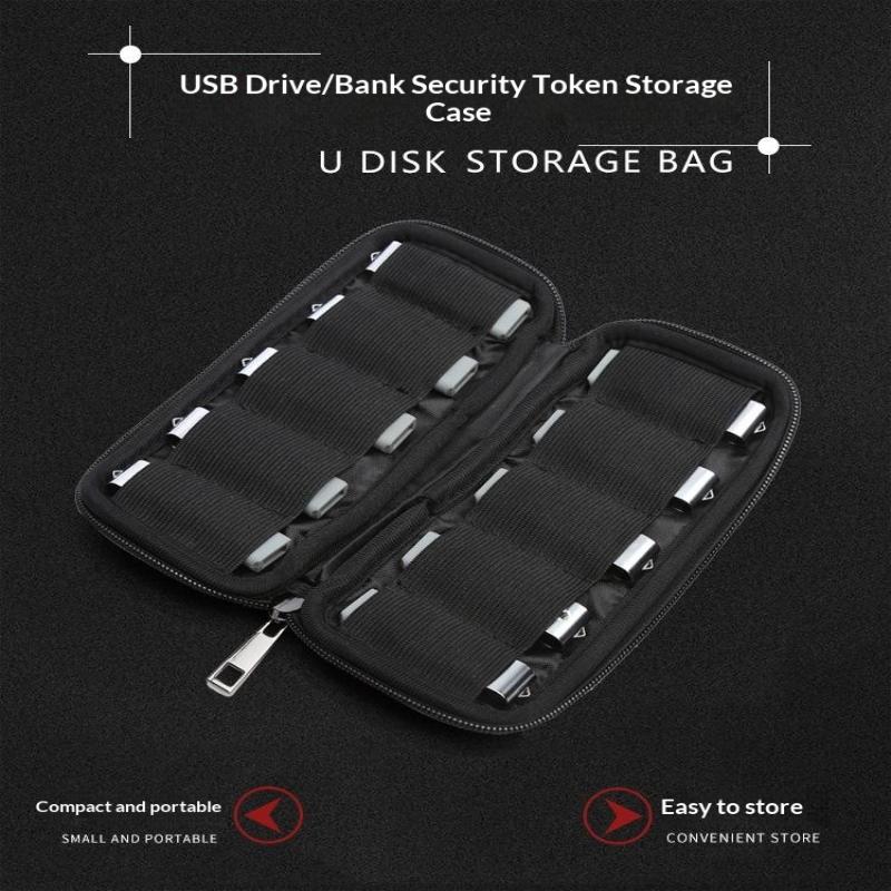 Универсальный ударопрочный жесткий чехол-органайзер из EVA для USB-флешек, вмещает 20 флешек, для путешествий, офиса, дома