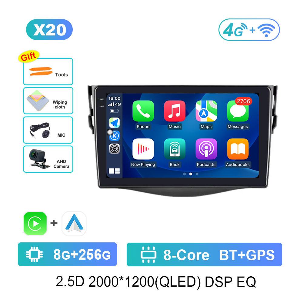 Автомобильный видео-мультимедийный проигрыватель DSP Stereo для Toyota RAV4 Rav 4 2005 - 2013 Android 14 GPS Navi WiFi IPS Экран 4G Bluetooth