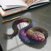 Articulated Snake Fidget Articulated Animal Toy Realistic Snake Pranks for Desk Bed Table Bookshelf Dashboard Car Interior