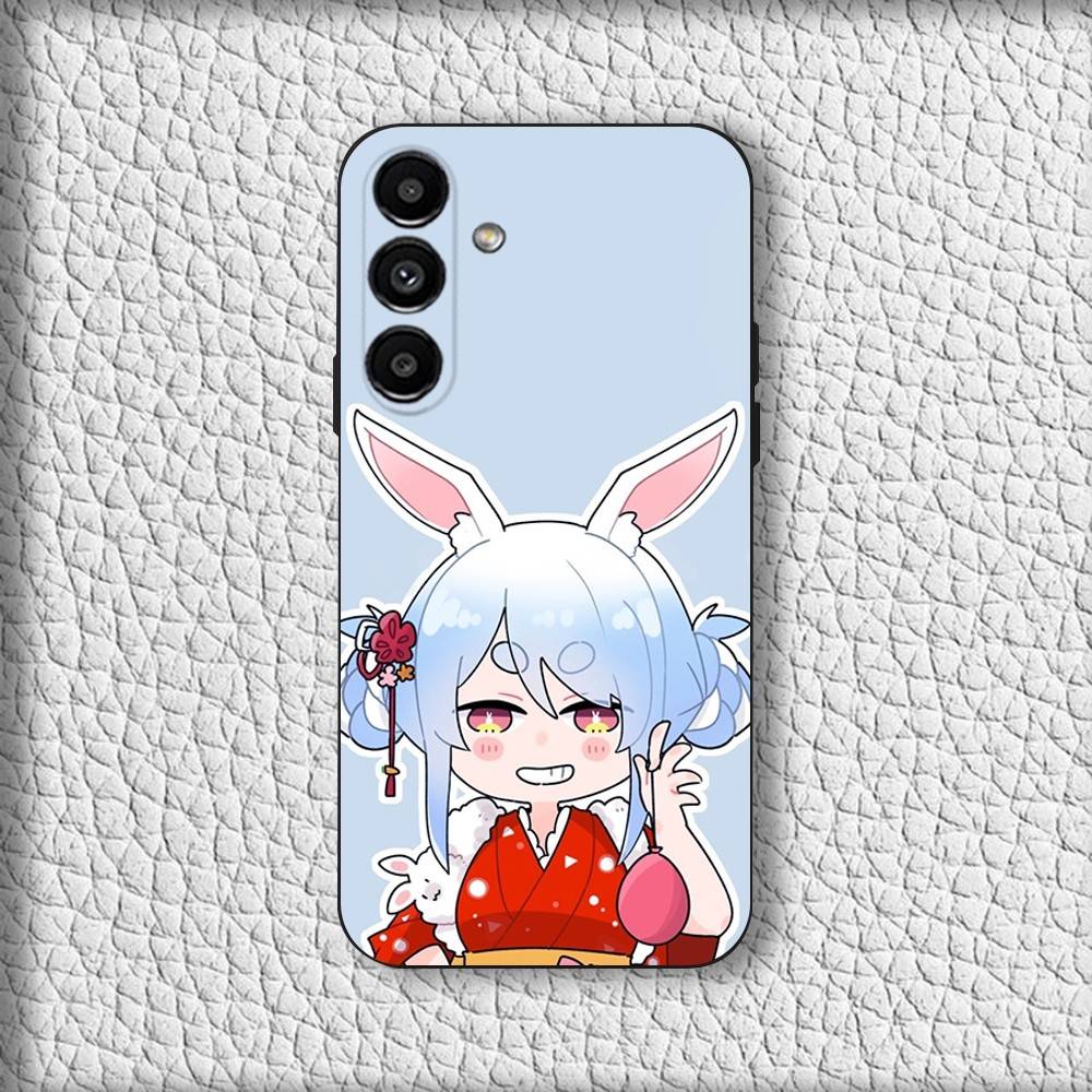 Чехол для телефона U-Usada Anime P-Pekoras для Samsung Galaxy A20, A21s, A22, A31, A32, A52, A53, A72, 73, A80 Мягкий черный чехол