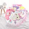 Rilakkuma, Korilakkuma Automatic Open/Close Umbrella-Cute Umbrella with Cute Design, Portable 3-Fold Compact Umbrella for Men & Women, Hallo