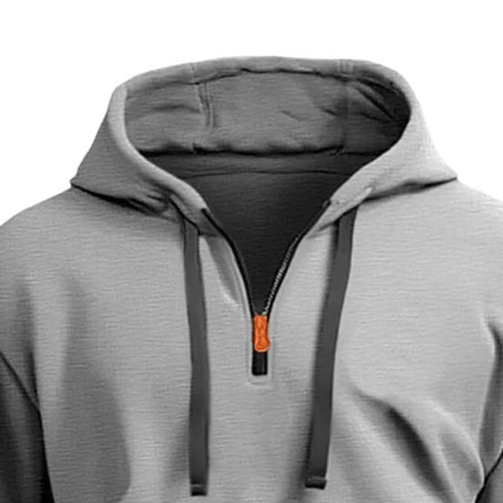 Осенняя мужская толстовка с капюшоном, завязками на завязках, карманами на молнии, эластичными манжетами и подолом, пуловер для спорта, фитнеса, путешествий, школы, топ