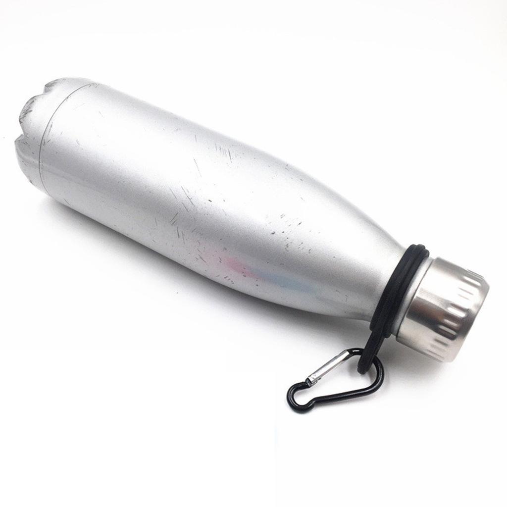 4 Pcs Silicone Water Bottle Buckle with Carabiner Belt Clip Secure Bottle Hanging Strap Sports Bottle Hanger Holder