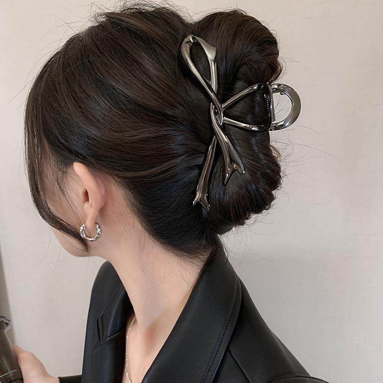 Модная металлическая заколка для волос с геометрическим рисунком, бабочка, винтажная элегантная заколка для волос, зажим для волос для девочек, головные уборы, женские аксессуары для волос