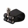 Yibuy Leather Ligature for Alto Saxophone Mouthpiece, Black