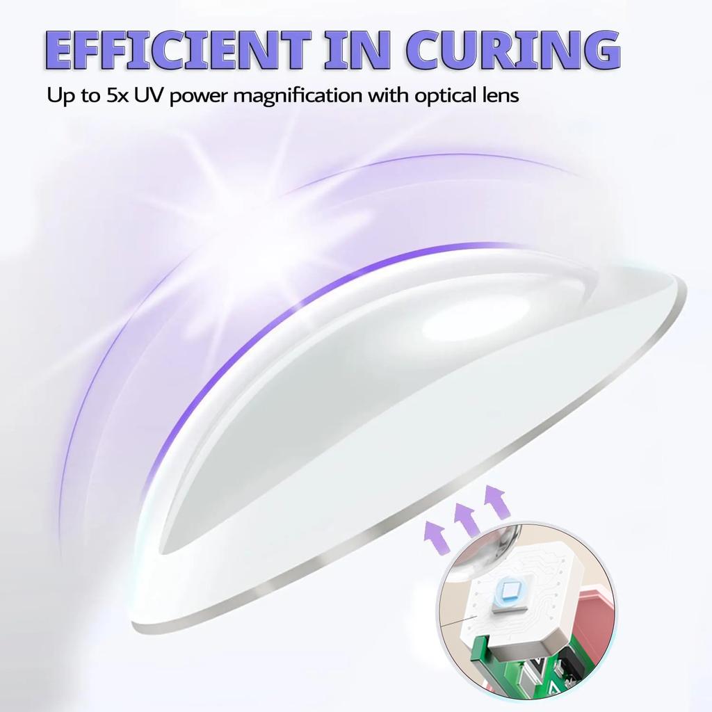 Nail Light Therapy Machine Small Portable Nail Light Storage Focus Light Quick Drying Mini Light Therapy Light Nail
