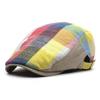 Тонкий берет для мужчин и женщин в стиле ретро, клетчатая кепка с утиным язычком, регулируемая шляпа от солнца, дорожная альпинистская кепка, передняя кепка