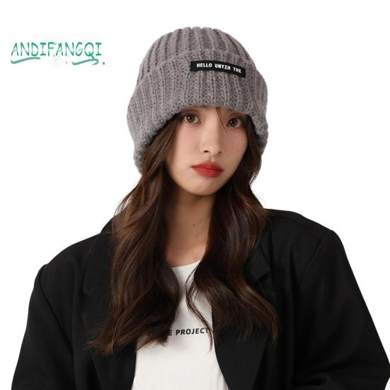 Зимняя теплая шапка - супермягкая эластичная, однотонная, ветрозащитная, утолщенная защита ушей, лыжи на открытом воздухе, женская шапка-бини