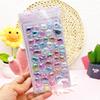 Cartoon 3D Relief Water Drop Stickers Cute and Fun Animals Rabbit Panda Stickers Diy Diary Stationery Stickers