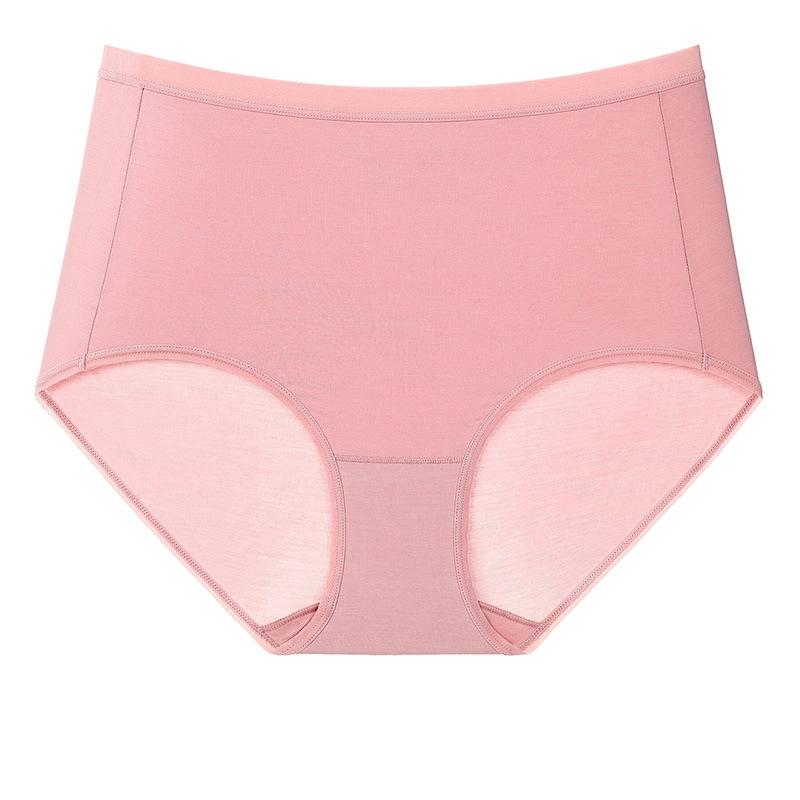 Нижнее белье из модала, женские трусики с высокой талией, подтягивающим живот, с подтяжкой бедер, эластичные удобные трусы большого размера