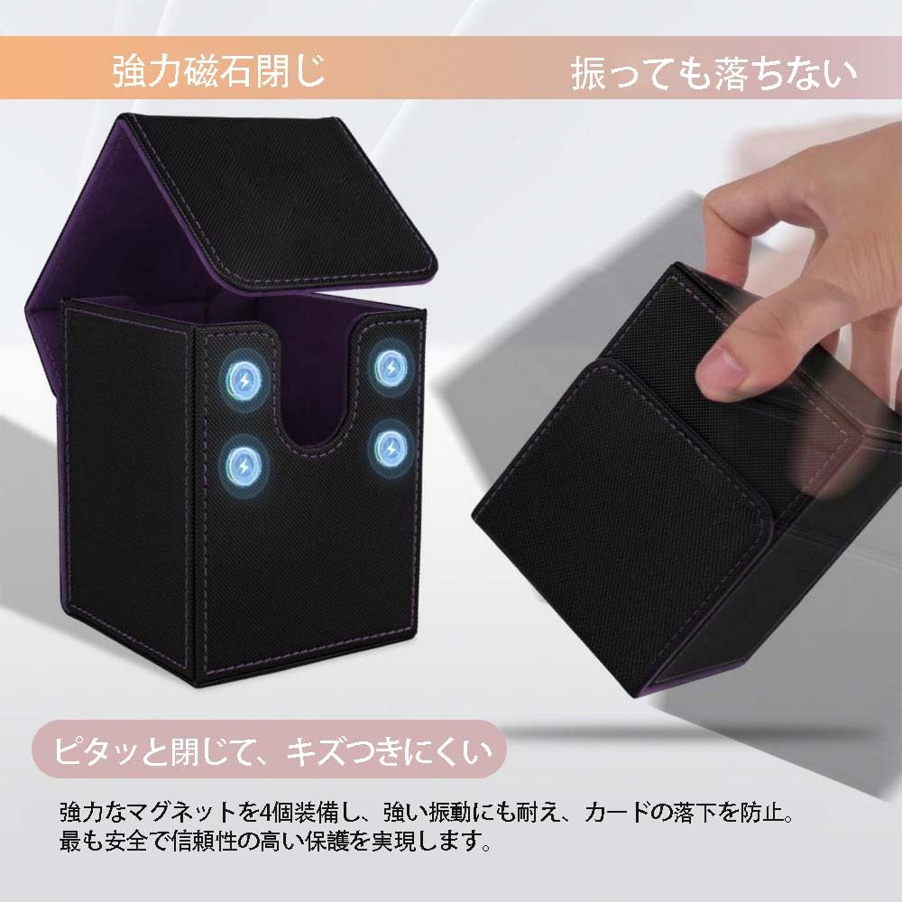 Кожаный чехол-подставка для карточек, для карточек, свободностоящий, с магнитной застежкой, большой вместимости, включает разделители и топ-лоадер Yu-Gi-Oh! Игры, Закрытие, Хранение,