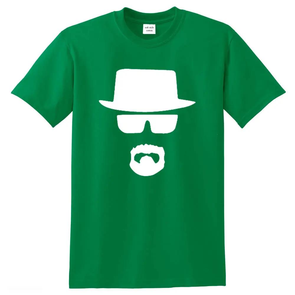 Breaking bad Мужская уличная одежда высшего качества 100% хлопок свободная футболка с принтом Heisenberg летняя мужская футболка крутая мужская футболка