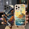 Чехол для телефона 'Пейзаж восхода солнца' для iPhone 15 14 Plus Pro Max 13 12 11 Pro Max XR X XS 7 8 Plus Великолепный горный речной мягкий чехол