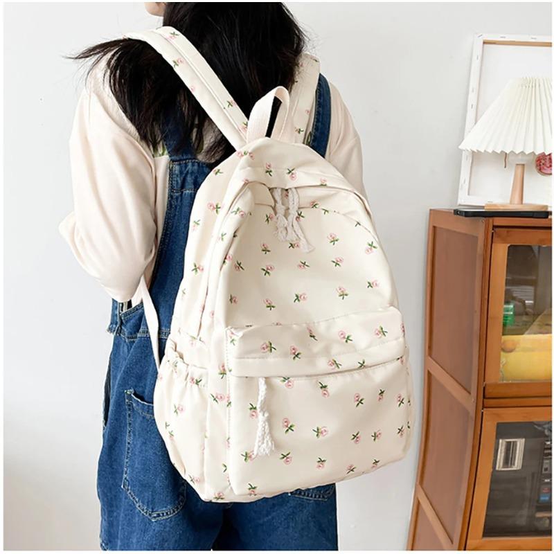 Women Backpack Fashion Floral Flower Printing Ladies Backpacks Students School Bags Daily Casual Rucksack Travel