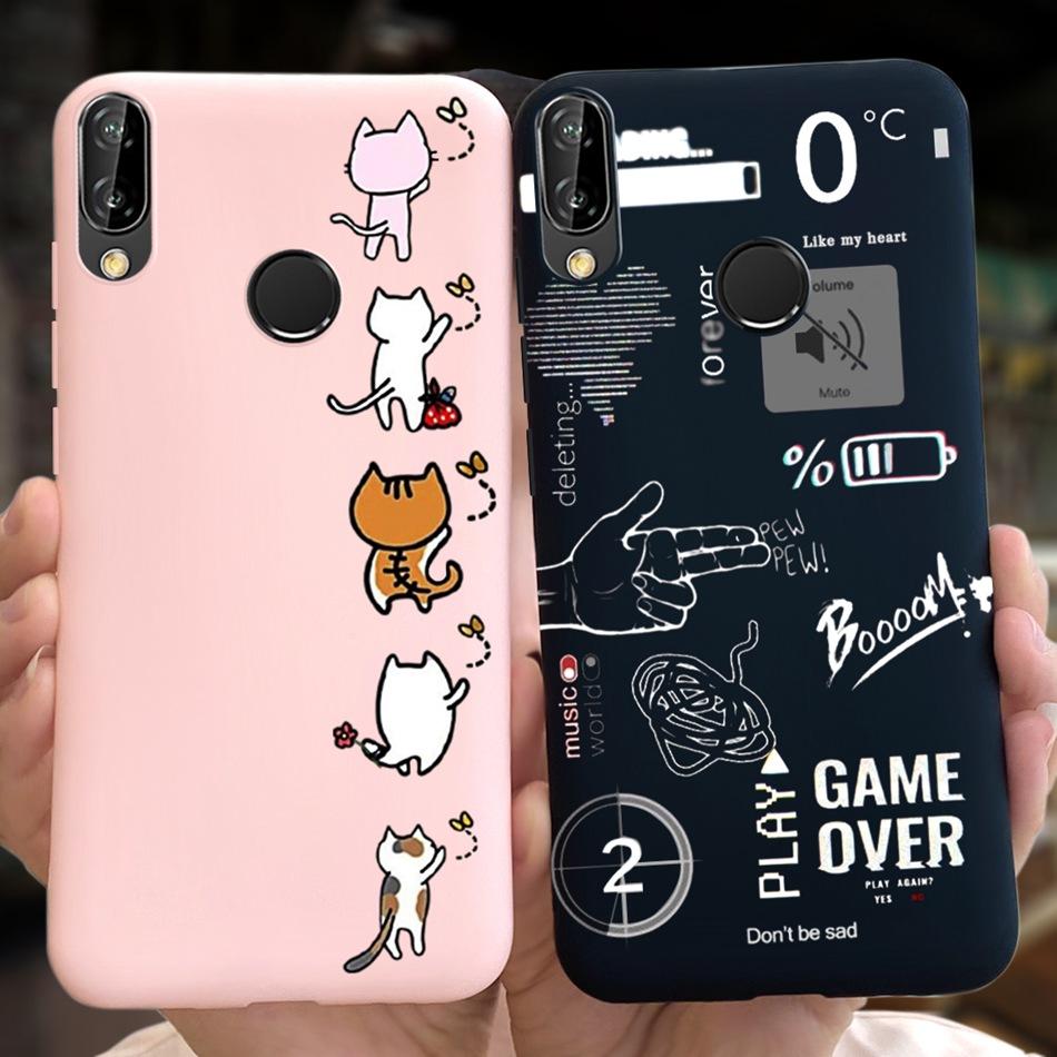 Чехол для Huawei P20 Lite Nova 3e ANE-LX1 ANE-LX2 Милый Мультяшный Конфетный Цвет Силиконовые Чехлы для Телефона Для Huawei P20lite Мягкая TPU Обложка