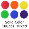 100/200PCS 19mm Round Count Chip Multicolor Poker Chips for Bingo Board Game Card Game Markers Counting Teaching Chips Props ZYF