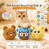 Bite Resistant Plush Dog Toy Ball Soft Squeaky Dog Toy Cute Dog Training Toy Ball  Fetch Play